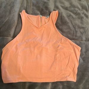 charlotte russe zip crop top